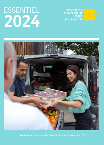 Photo de couverture de l'Essentiel 2024 de la Fondation VINCI pour la Cité