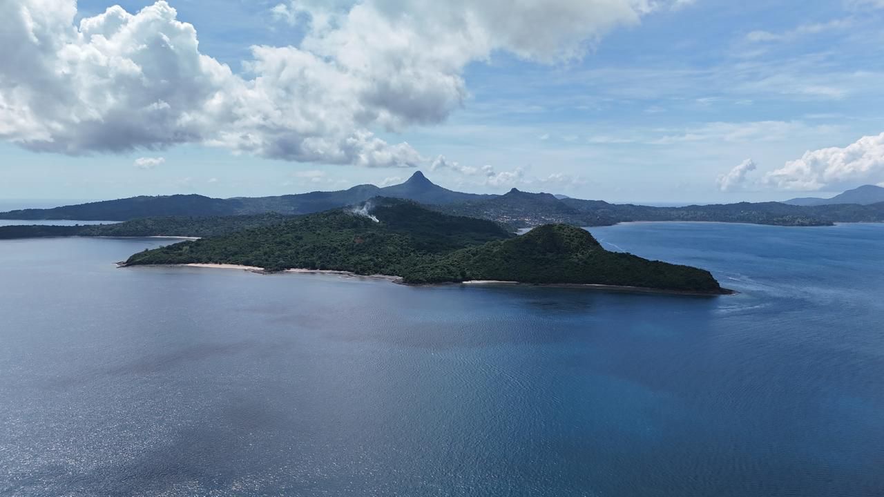 Île de Mayotte vue du ciel